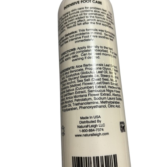 Natural Leigh Dead Sea Intensive Foot Care Lotion 12 Oz Discontinued Feet Relief - Picture 3 of 8